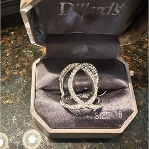 Beautiful CZ S/S ring from Dillards